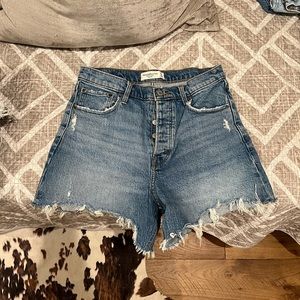 Abercrombie “the dad short high rise” Jean shorts